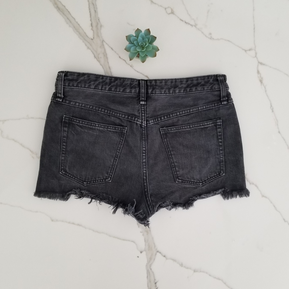 Free People High-waisted Button Fly Shorts - Picture 3 of 10